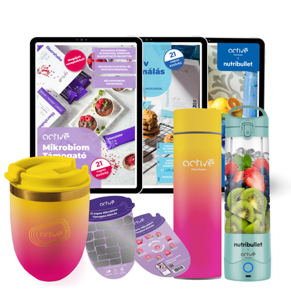 21 napos ALL-IN: activé FiberShaker + 3 e-book + nutribullet + kaparós motivációs naptár + palack
