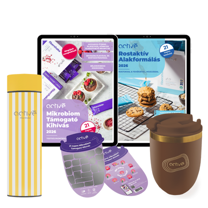 21 napos PLUS: activé FiberShaker + 2 e-book + kaparós motivációs naptár + palack