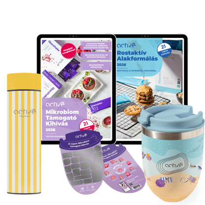 21 napos PLUS: activé FiberShaker + 2 e-book + kaparós motivációs naptár + palack