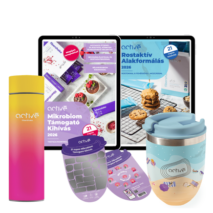 21 napos PLUS: activé FiberShaker + 2 e-book + kaparós motivációs naptár + palack