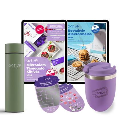 21 napos PLUS: activé FiberShaker + 2 e-book + kaparós motivációs naptár + palack