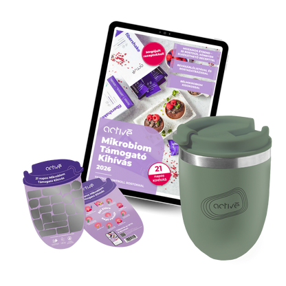 21 napos START: activé FiberShaker 3.0 + 21 napos Mikrobiom Helyreállító Kihívás ebook + 21 napos kaparós motivációs naptár