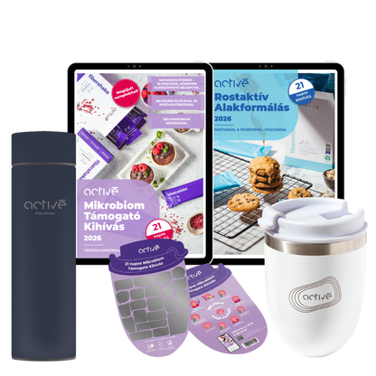 21 napos PLUS: activé FiberShaker + 2 e-book + kaparós motivációs naptár + palack