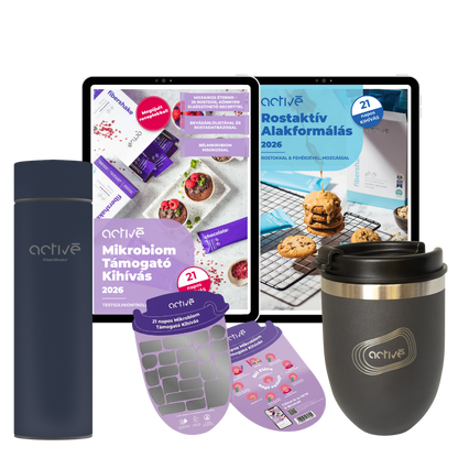 21 napos PLUS: activé FiberShaker + 2 e-book + kaparós motivációs naptár + palack
