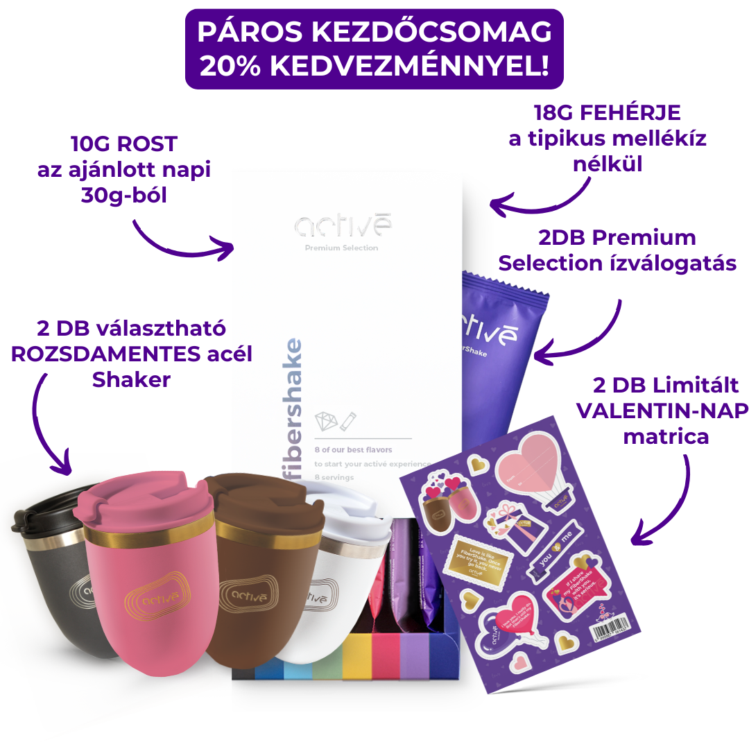 activé FiberShake Valentin-napi páros kezdőcsomag